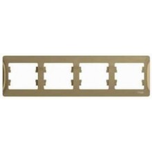 Рамка 4-м GLOSSA горизонт. титан SchE GSL000404 Рамка 4-м GLOSSA горизонт. титан SchE GSL000404