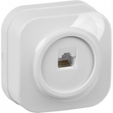 Розетка комп. 1-м ОП Glory РК10-ХБ бел. IEK EKH10-K01