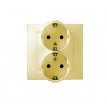 Розетка СП 1-м IP20 16А, с/з сл. кость. Simon 1590459-031