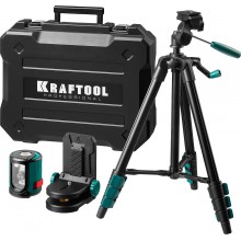 Уровень лазерный линейный ST-120, KRAFTOOL штатив, кейс, 1,2м, точн. +/-0,2 мм/м