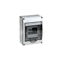 Бокс ОП Тусо 5м.IP65 сер./дым. двер. Рувинил 69005