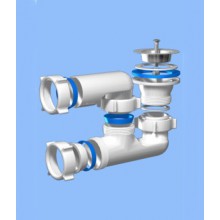 E210 Сифон АНИ Пласт для душ. поддона 1 1/2*40 регулируемый