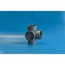 Крестовина D 110х110х110 угол 90* 2-х пл. Политэк (20)