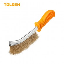 Щетка металл. TOLSEN однорядная 250 мм, пласт. рукоятка TOLSEN 32060