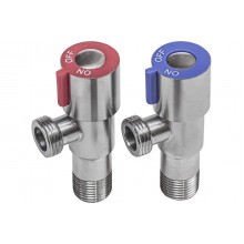 Кран угловой 1/2х1/2 RM (комплект 2шт) керамическая кран-букса, SUS304