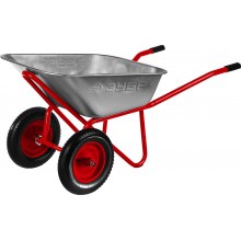 Тачка строит. 2-кол. 100л/200кг ЗУБР Т-22 пневматические колеса Тачка строит. 2-кол. 100л/200кг ЗУБР Т-22 пневматические колеса