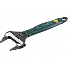 Ключ разводной 200 мм, (38мм) обточечные ТОНКИЕ ГУБКИ, эргон-ая противоскользящая рукоятка KRAFTOOL Ключ разводной 200 мм, (38мм) обточечные ТОНКИЕ ГУБКИ, эргон-ая противоскользящая рукоятка KRAFTOOL