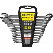 Набор ключей комб. 8-24 мм 12шт в пласт. холдере STAYER MASTER