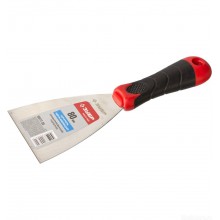 Шпатель 80мм2к ручка, профилированное нержавеющее полотно ЗУБРМАСТЕР Шпатель 80мм2к ручка, профилированное нержавеющее полотно ЗУБРМАСТЕР