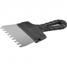 Шпатель 150 мм фасадный зубчатый 8х8мм ЗУБР Шпатель 150 мм фасадный зубчатый 8х8мм ЗУБР