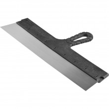 Шпатель 450мм фасадный прямой пласт.ручка, стальное полотно ЗУБР Шпатель 450мм фасадный прямой пласт.ручка, стальное полотно ЗУБР