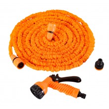 Шланг пол. растягив. 15м с набором для полива (пистолет 7 режимов)  Вихрь