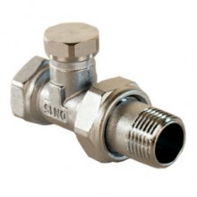 Клапан  3/4 для РАДИАТОРА прямой нижний запорно-баланс.  ROMMER