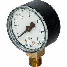 Манометр  радиальный  1/4  (0...6 бар) 63мм STOUT