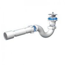 E115 Сифон АНИ Пласт для душ. поддона 1 1/2*40 с гофрой 40х50 E115 Сифон АНИ Пласт для душ. поддона 1 1/2*40 с гофрой 40х50