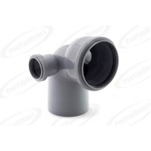 КОЛЕНО D=110 с отводом 50 левое+ правое угол 87,5 Flextron (15)