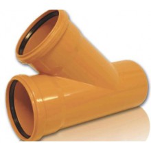 ТРОЙНИК нар.кан. D 110х110 угол 45 Политэк (25) ТРОЙНИК нар.кан. D 110х110 угол 45 Политэк (25)