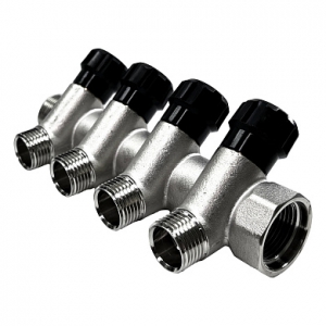 Коллектор регул.  3/4 х 1/2нар. - 4 вых.  STI