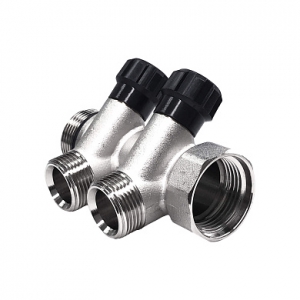 Коллектор регул. 1 х 3/4нар. - 2 вых. STI