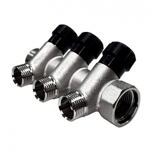 Коллектор регул. 1 х 3/4нар. - 3 вых. STI