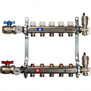 Кол. группа  б/расх.  1х-7 вых. нерж. STOUT (комплект)