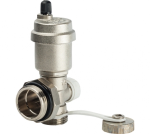 Фитинг концевой регулируемый с дренаж. вентилем, воздухоотводчик авт. 1 STOUT l 1 в упак.