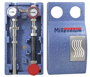 Узел насосно-смесит. Millennium DN 25 с теплоизоляцией без насоса (межосевое растояние 125 мм)