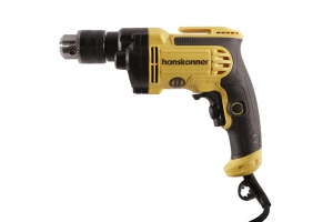 Дрель эл. 700Вт, 1700 об/мин, патрон 13 мм Hanskonner 4м кабель понижающий редуктор