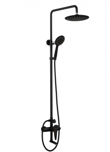 Душевая система ПСМ-301-8 STEEL нержавеющая сталь AISI-304 тип См-ВДшОРНТрА Черный-бронза