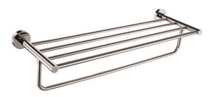 ПОЛКА д/полотенец с держ. нерж 71724/L