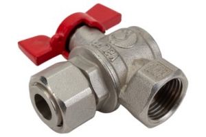 Valfex VF.266.NB1.012.PREMIUM Кран шаровой лат. PREMIUM для ВОДЫ угл.с накид. г. 1/2