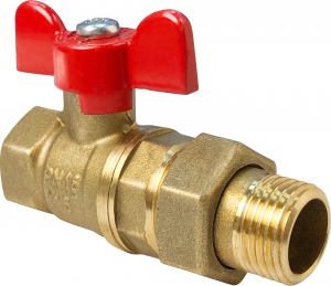 Valfex VF.227.LB1.034.N/P59 Кран шаровой N/P59 для ВОДЫ 3/4 ВР/НР ручка-бабочка, американка