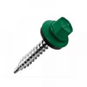 Шуруп кров. Крс с ZP 5,5*25 (6005) зел. (250)