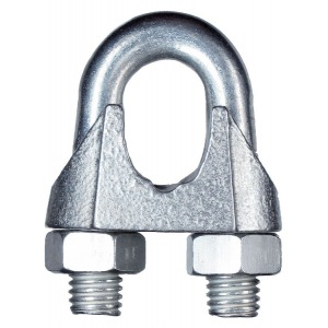 Зажим для ст. канатов одинарный М 6,  алюминиевый, 100шт.