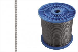 Трос стальной 3 мм DIN 3055, бухта 250 м. 1шт.