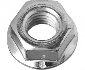 Гайка  М6 DIN 6923 с фланцем оцинк. ЗУБР (14 шт.)