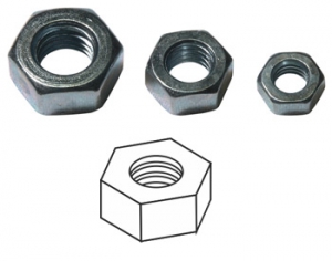 Гайка  М8 DIN 934 (25кг/5400 шт.) (3кг/648шт)