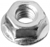 Гайка М10 DIN 934 с фланцем оцинк. ЗУБР (4 шт)