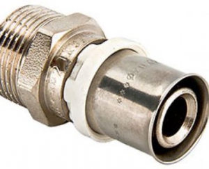 Пресс- муфта 20х3/4 НР Valtec