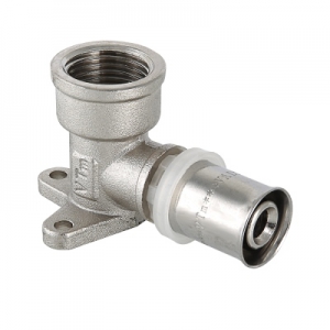 Пресс- угольник 16х1/2 ВР с креплением Valtec