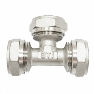 Тройник м/п 16х1/2внут. STI (10/100)
