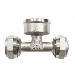 Тройник м/п 20х1/2внут. STI