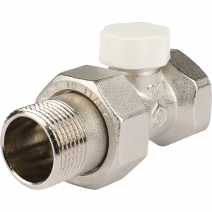 Клапан  3/4 для РАДИАТОРА прямой нижний запорно-баланс.  STOUT l 1/20 в упак.