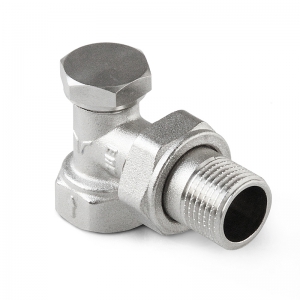 Клапан  3/4 для РАДИАТОРА угловой нижний  запорн. Pro Aqua