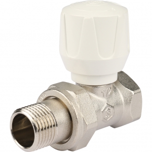 Клапан  руч. для РАДИАТОРА 1/2 прямой STOUT l 1/20 в упак.