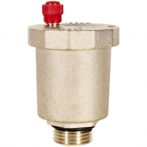 RVA-0001-000015 ROMMER Воздухоотводчик автоматический вертикальный выпуск, нар.р. 1/2 никель, уплотнительное кольцо - EPDM