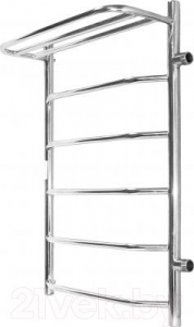 Полотенцесушитель УЮТ 80х70x 60 с полкой бок. подкл. слева НР1