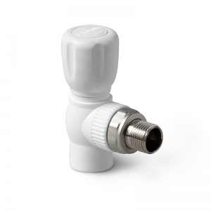 ПП Кран шаровый угл. д/рад. НР D20х1/2 MeerPlast (5/45)