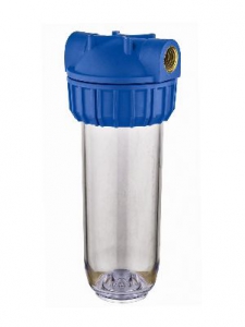 Фильтр-колба 10 1/2ВР Watermark ПРОЗРАЧ., с лат. встав., (ключ, кронштейн)
