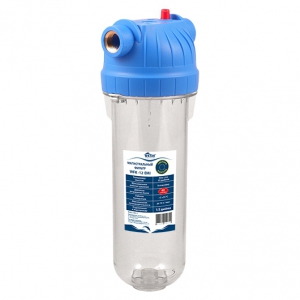 Фильтр-колба 10 1/2ВР USTM ПРОЗРАЧ., с лат. встав., (картридж, кроншт, без ключа)